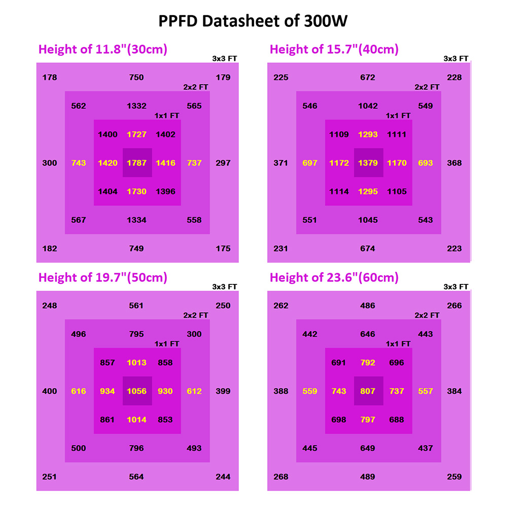 Indoor 300w LED Grow Light für Gemüse